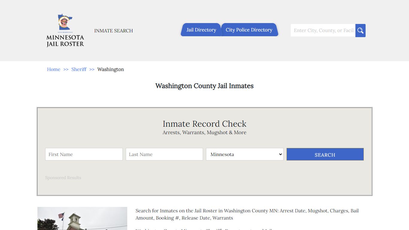 Washington County Jail Inmates | Jail Roster Search